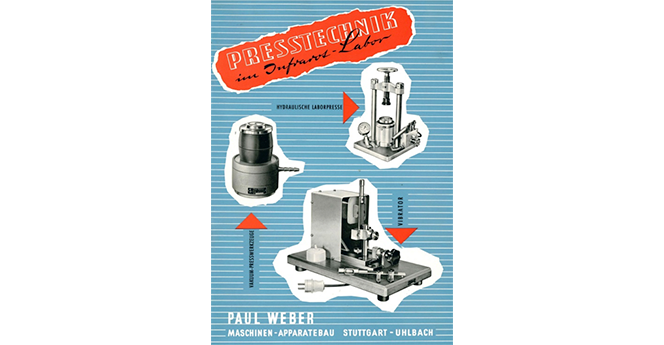 Plakat Presstechnik von 1953